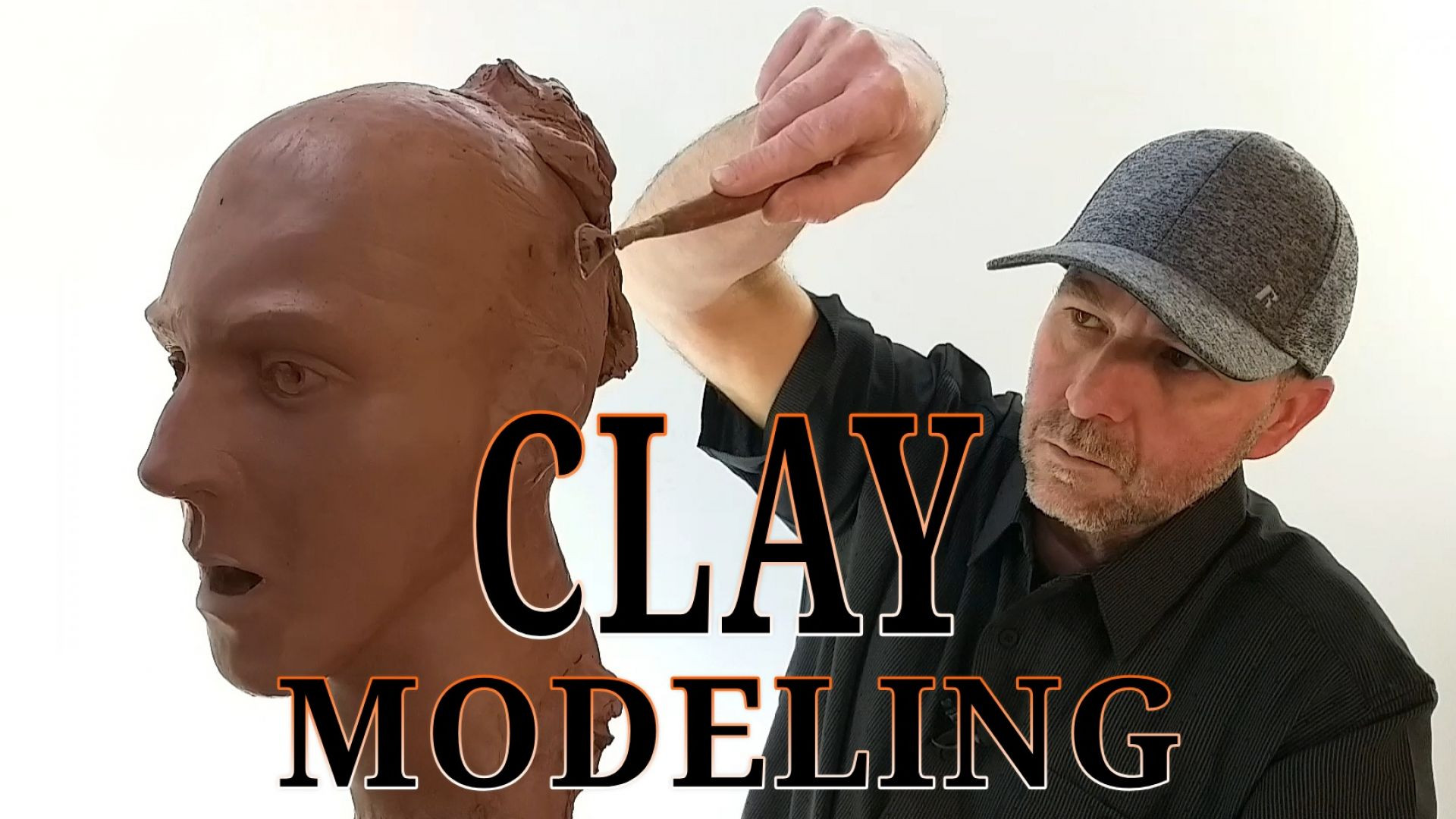 Sculpting_A_Clay_Portrait_for_a_Wood_Carving_Full HD 1080p